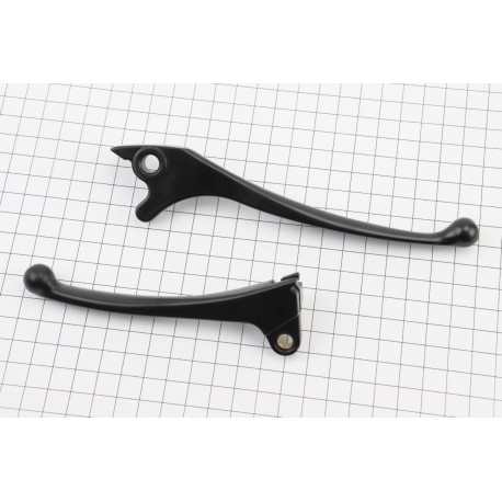 Важелі керма к-кт (правий диск гальмо) Honda DIO, чорні Китай