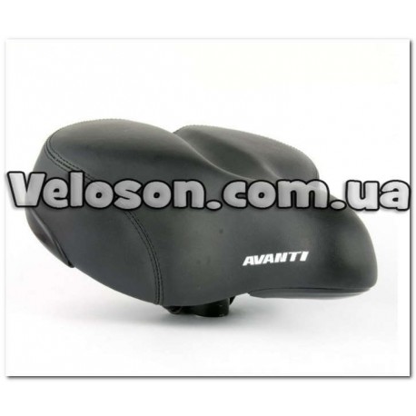 Седло серии  Комфорт, усиленная конструкция, с пружинами, полностью Черное, Размер: 268х233 мм