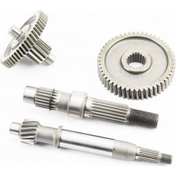 Редуктор (вал первинний, вторинний короткий, шестерні), к-кт 4шт Китай