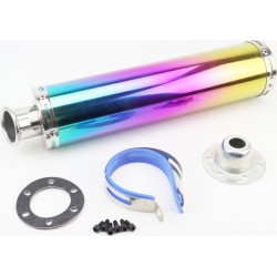 Глушитель ПРЯМОТОЧНЫЙ без колена 420x100мм TUNING, плазма Китай