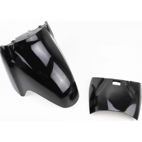 Honda LEAD AF-48 Пластик-крило переднє (2 частини к-кт), чорний тип 1 Китай