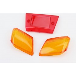 Yamaha JOG ARTISTIC "стекло" стопа, красное+поворотников, жёлтые к-кт 3шт Китай