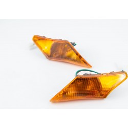 Yamaha JOG NEXT ZONE повороты передние в сборе к-кт 2шт (под бараб. тормоз), жёлтые Китай