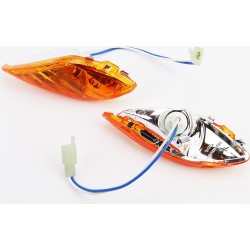 Yamaha JOG SA-16 поворотники передні в зборі к-кт 2шт, жовті Китай