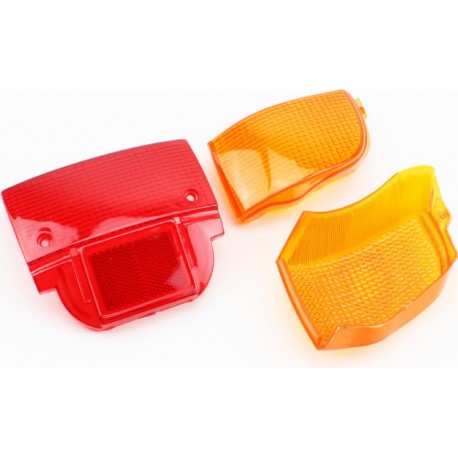 Yamaha JOG APRIO "стекло" стопа, красное+поворотников, жёлтые к-кт 3шт Китай