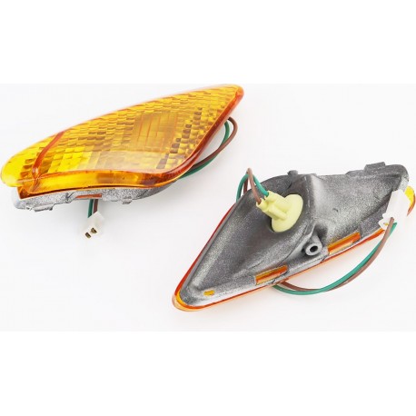 Yamaha JOG ARTISTIC повороты передние в сборе к-кт 2шт, жёлтые Китай