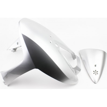 Honda DIO AF-62/68 Пластик-передний верхний "клюв"+"накладка клюва" к-кт, серый Китай