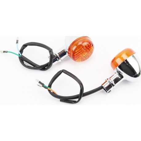 Honda SCOOPY AF-55 повороты в сборе к-кт 2шт, жёлтые Китай