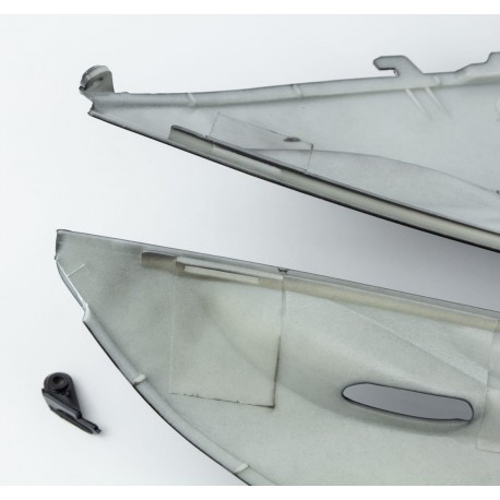 УЦІНКА Honda DIO AF-27/28 Пластик-верхній бічний правий, чорний (відламане кріплення) Китай