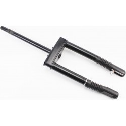 Вилка передняя (перья) лев., прав., к-кт 2шт+траверс руля в сборе (передняя вилка) Yamaha JOG 50 Китай