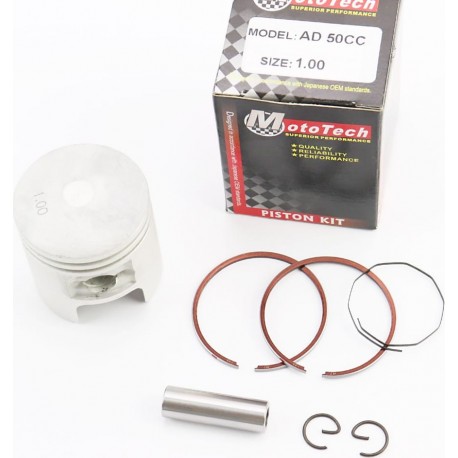 Поршень к-кт Suzuki AD50/LET'S 41мм +1,00 (палець 10мм), Тайвань Mototech