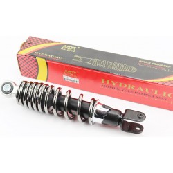 Амортизатор задній GY6/Yamaha-250мм*D-55мм (втулка 10мм / вилка 8мм) регул., попелястий NAIDITE