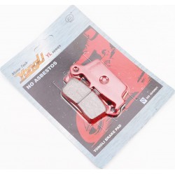 Тормозные колодки (дисковые) Honda LEAD AF20/XR 50/CRM 250/ HYOSUNG RX400/ SUZUKI DR-Z400/RM 125/DR 125 к-кт, красные YONGLI