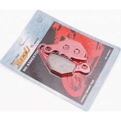 Гальмівні колодки (дискові) Suzuki AD100/RM 80/RM 85/DR-Z 125/ KAWASAKI KLX 125L/KMX 125 к-кт, червоні YONGLI