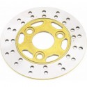 Диск тормозной Yamaha JOG (155мм), жёлтый Китай