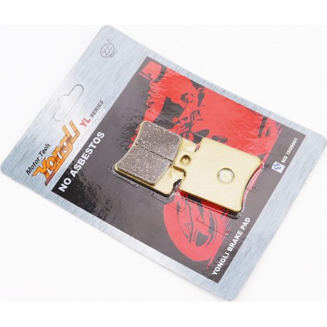 Тормозные колодки (дисковые) Yamaha JOG NEXT ZONE ZR/CW 50/ HONDA SFX 50/SRX 50/SZX 50 к-кт, жёлтые YONGLI