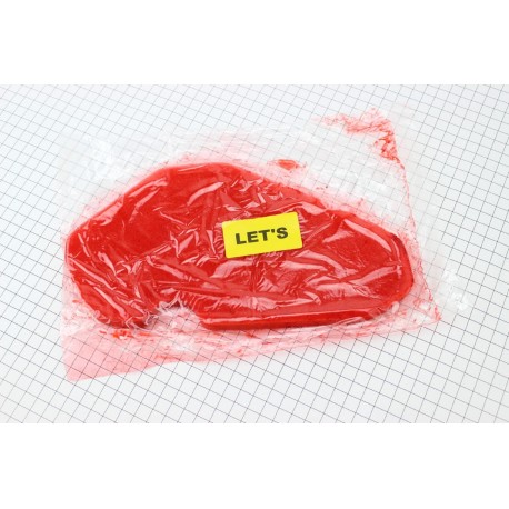 Фільтр-елемент повітряний (поролон) Suzuki LET'S/2т-рем тип 1 з просоченням, червоний Україна