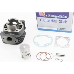 Цилиндр к-кт (цпг) Yamaha BWS/2JA 50cc-40мм (палец 10мм) (JOG 1/JOG 2/JOG Minarelli/Champ/ Slider/ Gear 2T), синяя коробка SEE