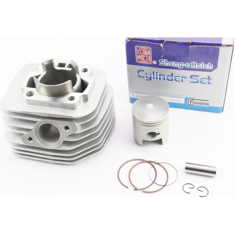 Циліндр к-кт (цпг) Suzuki AD110cc-52,5мм (палець 14мм, поршень h-60мм), синя коробка (без прокладок) SEE