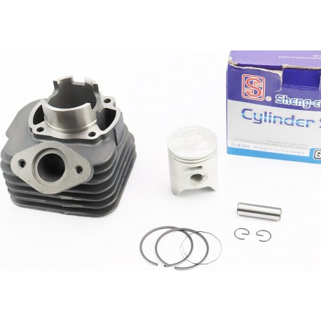 Цилиндр к-кт (цпг) Honda LEAD100cc-51мм (палец 13мм), синяя коробка (без прокладок) SEE