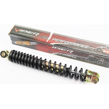 Амортизатор задній GY6/Honda-305мм*D-41мм (втулка 10мм / вилка 8мм), чорний Viper