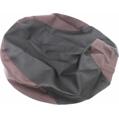 Чехол сиденья Honda DIO AF27 (эластичный, прочный материал), чёрно-коричневый Украина