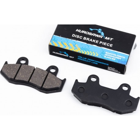 Тормозные колодки (дисковые) Honda LEAD AF48/MBX80/CR 125/MTX 125/FTR 223/XLR 250R/CR 500RE/MTX 125RWE к-кт KUROSAWA