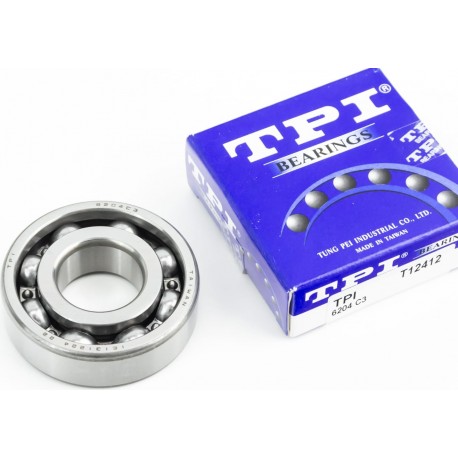 Подшипник 6204 (20x47x14) коленвала AD,JOG,GY6, Тайвань TPI