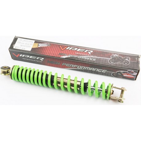 Амортизатор задний GY6/Honda-305мм*D-41мм (втулка 10мм / вилка 8мм), зелёный GX-Viper