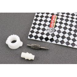 Шестерня спідометру (пластик)+черв'як Suzuki LET'S ||,||| Mototech