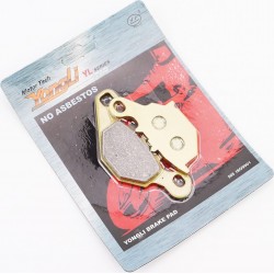 Гальмівні колодки (дискові) Suzuki AD100/RM 80/RM 85/DR-Z 125/ KAWASAKI KLX 125L/KMX 125 к-кт, жовті YONGLI