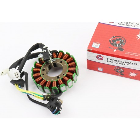 Статор магнето (генератора) Yamaha MAJESTY 250 (18 катушек разъем "мама/мама 3+2") тип 2 HAORUN