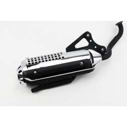 Глушник Honda DIO ZX AF34/35, LEAD AF-48, хром Китай