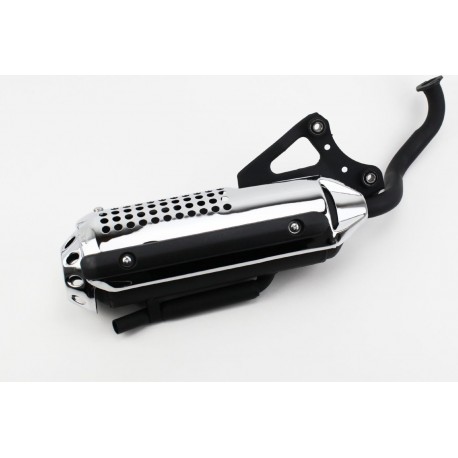 Глушник Honda DIO ZX AF34/35, LEAD AF-48, хром Китай