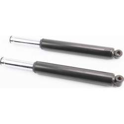 Вилка передняя (перья) лев., прав., к-кт 2шт Honda DIO, 360мм (под бараб. торм.), чёрные Китай