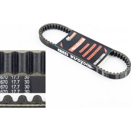 Ремень 670х17,7 Honda DIO AF56, Тайвань (Octane) Mototech