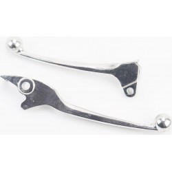 Рычаги руля к-кт (правый диск тормоз) Honda AF20, хром тип 2 Китай