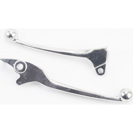 Важелі керма к-кт (правий диск гальмо) Honda AF20, хром тип 2 Китай