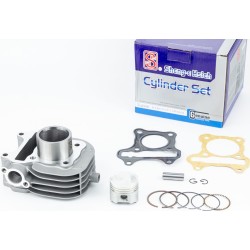 Цилиндр к-кт (цпг) Suzuki LET'S 4T 50cc-39мм (палец 10мм), синяя коробка SEE