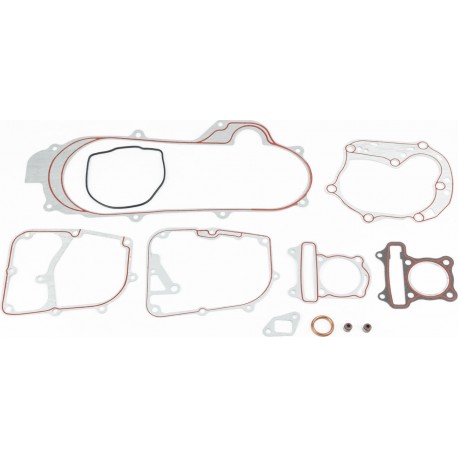 Прокладки двигуна 80cc-47мм, к-кт 11 деталей, короткий варіатор (червона нитка) LIPAI