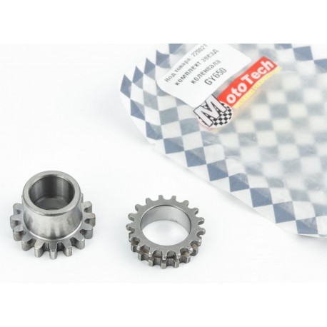Шестерня колінвала під ланцюг ГРМ+насос оливний, к-кт 2шт Mototech