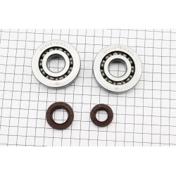 Підшипник SCO4B19CS24 (20x56x12) 2шт колінчастого валу DIO AF34/35+сальники 20x31x7/ 15,5x25,5x7 FENGRI