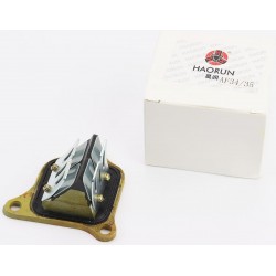 Клапан лепестковый карбюратора Honda AF-34/35 (под 3 болта, корпус металл) HAORUN