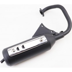 Глушник Honda DIO AF27/AF-30/FIT тип 1(накладка, хром) Китай