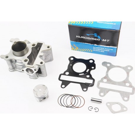 Цилиндр к-кт (цпг) Yamaha SA36J/VINO/GEAR 4T 49cc-38мм (палец 10мм), водяное охлаждение KUROSAWA