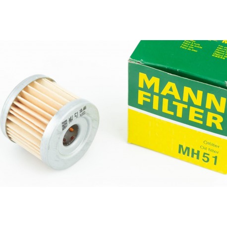Фильтр-элемент масляный MH 51 (44x40мм) Suzuki AN400 Burgman/GS125 SZ,D/UX150 K8,K9,L0,L1-L5 SIXteen,  Aquila, Geon MANN