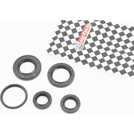 Сальники к-кт 5шт (17x27x6/ 17x28x5,5/ 24x43x6/ 27x40x6/ 33x39x4) двигателя, Suzuki AD50 Mototech