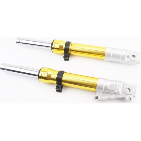 Вилка передня (перо) ліве, праве к-кт 2шт Honda DIO ZX AF35, 370мм, золотистий Китай