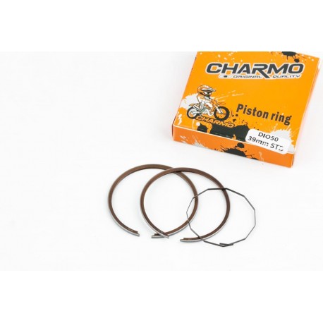 Кольца поршневые Honda DIO50 39мм STD (замки внутренние), Тайвань CHARMO