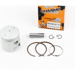 Поршень к-кт Suzuki AD50/LET'S 41мм +0,25 (палець 10мм), Тайвань CHARMO